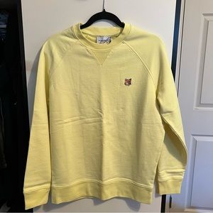 NWT maison kitsune crewneck sweatshirt